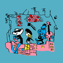 Load image into Gallery viewer, Pee-wee's Playhouse Puppet Band Retro Rad Art