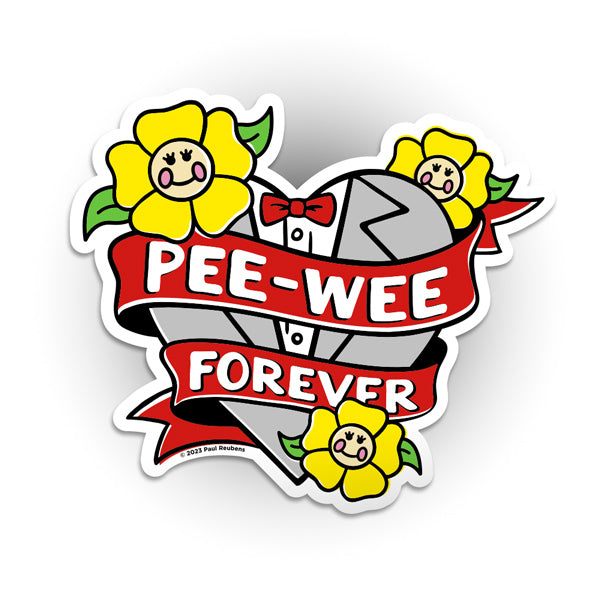 Pee Wee Herman Vinyl Sticker Decal - High Gloss Die-Cut For Cars, Laptops, Bottles