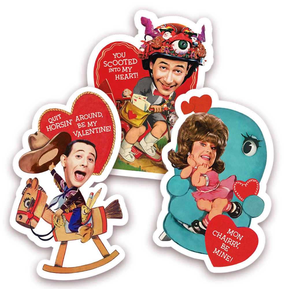 Pee-wee's Playhouse Valentine's Day Sticker Pack