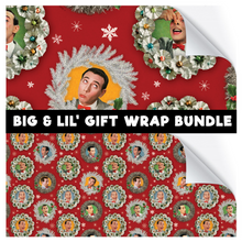 Load image into Gallery viewer, Pee-wee&#39;s BIG &amp; Lil&#39; Christmas-y Gift Wrap Bundle
